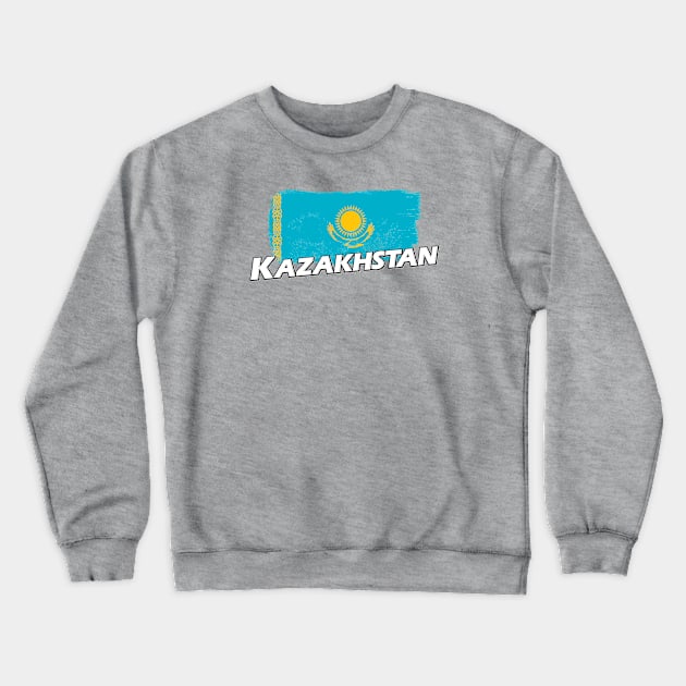 Kazakhstan flag Crewneck Sweatshirt by PVVD